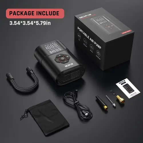 Inflador/Compresor Portátil NEXPOW 150 PSI Recargable para Auto, Moto, Bicicleta y Pelotas con Pantalla Dual's photo #1